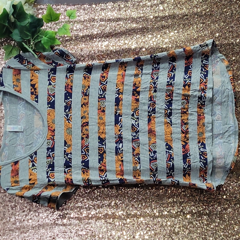Striped Floral T